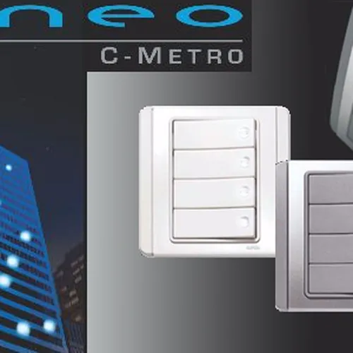 Ổ cắm đôi 2 chấu 10A Schneider Neo Series Grey Silver Color E3426US2_GS_G19