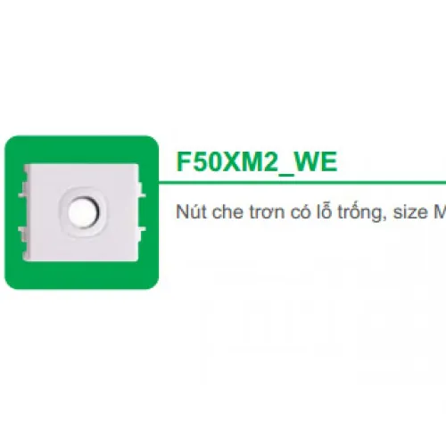 Nút che trơn có lổ trống size M Schneider S - Flexi F50XM2_WE