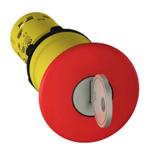 Nút dừng khẩn cấp Ø40 mở bằng chìa khóa N/C loại XB7 Schneider Nút nhấn  đèn báo công tắc họ XB7 XB7NS9444