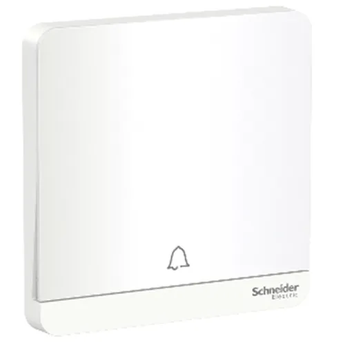 Nút nhấn chuông đơn 10A màu trắng Schneider AvatarOn E8331BPL1_WE