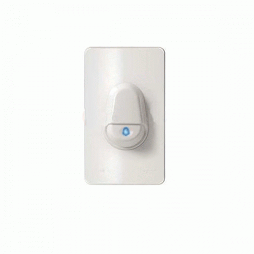 Nút nhấn chuông IP44  màu trắng Schneider Concept A3031WBP_WE_G19