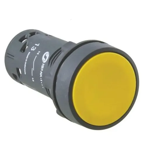 Nút nhấn nhả Ø22 N/O màu vàng loại XB7 Schneider Nút nhấn  đèn báo công tắc họ XB7 XB7NA81