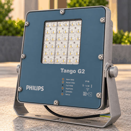 [Philips Inside] Đèn Pha LED Tango G2 Floodlight Chiếu Sáng Mặt Tiền Tòa Nhà Sân Vườn Citilight CTL281P 50W LED75/WW 220-240V 7500LM