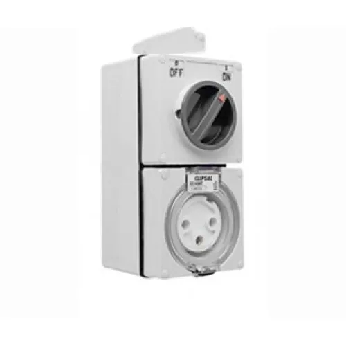 Ổ cắm có công tắc 4P 50A 500V IP66 Schneider Ổ cắm có công tắc - Switched socket IP66 S56C450GY