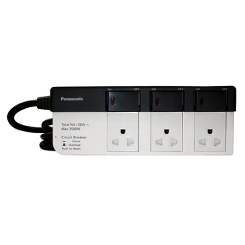 WCHG28352 Ổ cắm có dây 5 ổ cắm 3 chấu, 1 công tắc Panasonic