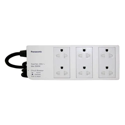 WCHG2836 Ổ cắm có dây 6 ổ cắm 3 chấu Panasonic