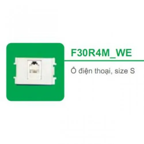 Ổ cắm điện thoại size S Schneider S - Flexi F30R4M_WE_G19