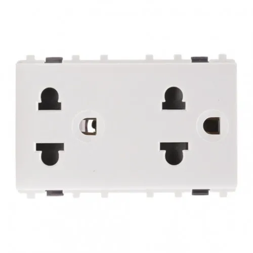 Ổ cắm đôi 3 chấu Schneider Concept 3426UEST2M_G19
