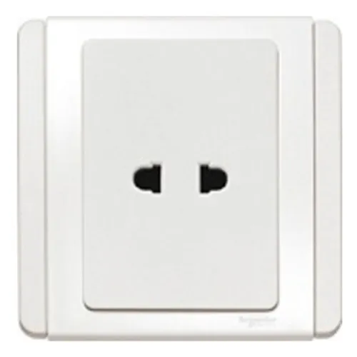 Ổ cắm đơn 2 chấu 10 A Schneider Neo Series White color E3426US_WW_G19