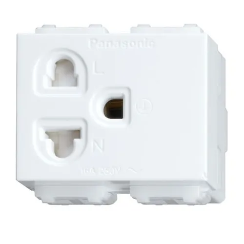 WEV1181-7SW Ổ cắm đơn 3 chấu màu trắng có màn che 16A 250V Bắt Vít Panasonic