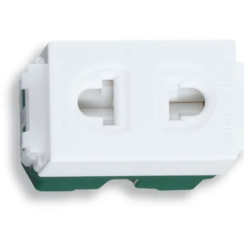 WEV1081SW Ổ cắm đơn màu trắng có màn che 16A 250V cắm nhanh Panasonic