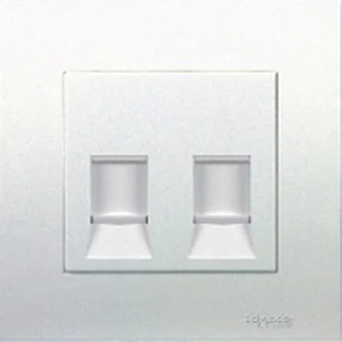 Ổ cắm mạng đôi kiểu keystone Schneider Vivace series white KB32RJK_WE