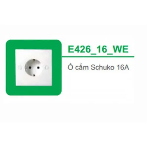 Ổ cắm Schuko 16A Schneider E30 & EMS E426_16_WE