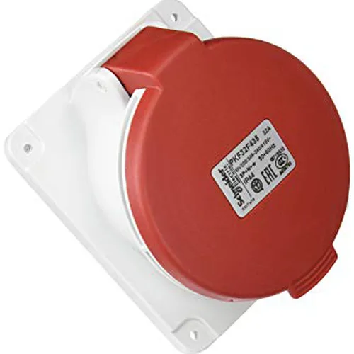 Ổ cắm gắn âm dạng nghiêng 4P 400V 32A IP44 Schneider Ổ cắm âm dạng nghiêng PKF32F435