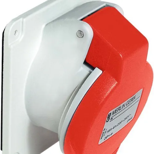 Ổ cắm gắn âm dạng nghiêng 3P 400V 32A IP67 Schneider Ổ cắm âm dạng nghiêng PKF32F734