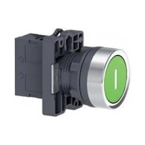 Nút nhấn nhả Ø 22  Màu Xanh Lá Schneider Nút nhấn đèn báo công tắc xoay họ XA2 XA2EA3311