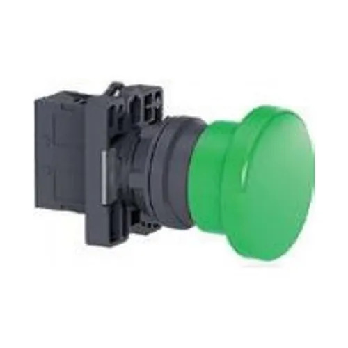 Nút nhấn nhả đầu nấm Ø 40  Màu xanh lá Schneider Nút nhấn đèn báo công tắc xoay họ XA2 XA2EC31