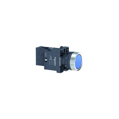 Nút nhấn giữ Ø 22  Màu Xanh Dương Schneider Nút nhấn đèn báo công tắc xoay họ XA2 XA2EH061