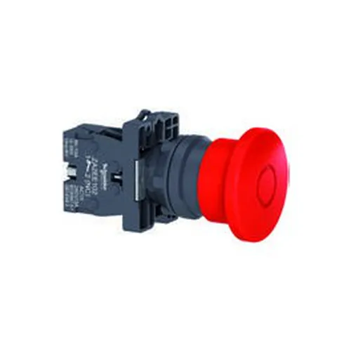 Nút dừng khẩn cấp Ø 22  đường kính Ø 40  red  nhấn kéo nhả Schneider Nút nhấn đèn báo công tắc xoay họ XA2 XA2ET42