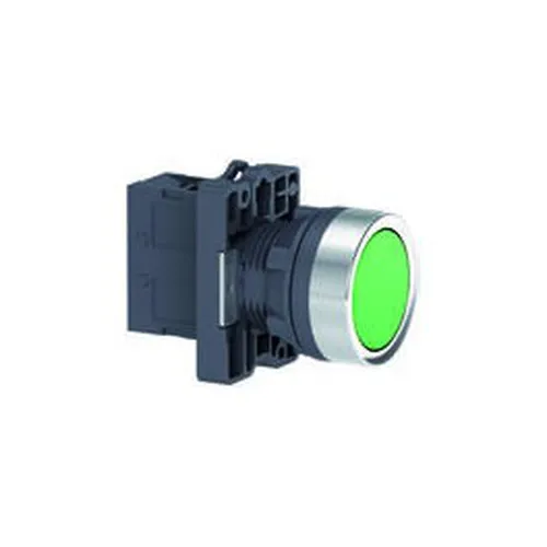 Nút nhấn có đèn báo Ø 22  Màu Xanh Lá Schneider Nút nhấn đèn báo công tắc xoay họ XA2 XA2EW33B1