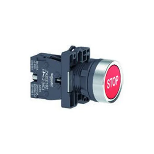 Nút nhấn nhả Ø 22  Màu Đỏ Schneider Nút nhấn đèn báo công tắc xoay họ XA2 XA2EA4342
