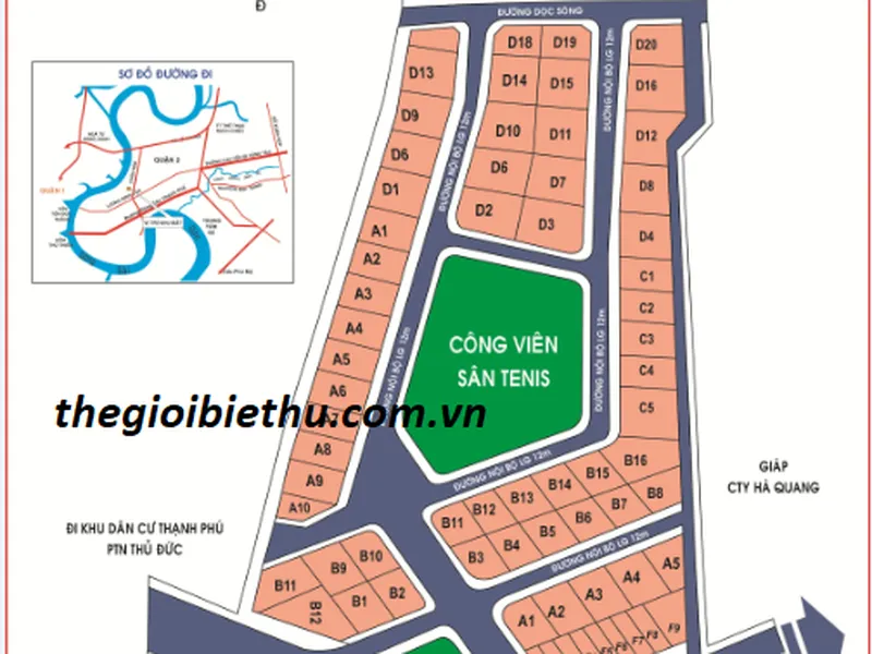 Bán đất dự án Sài Gòn 5 River Mark Trần Não