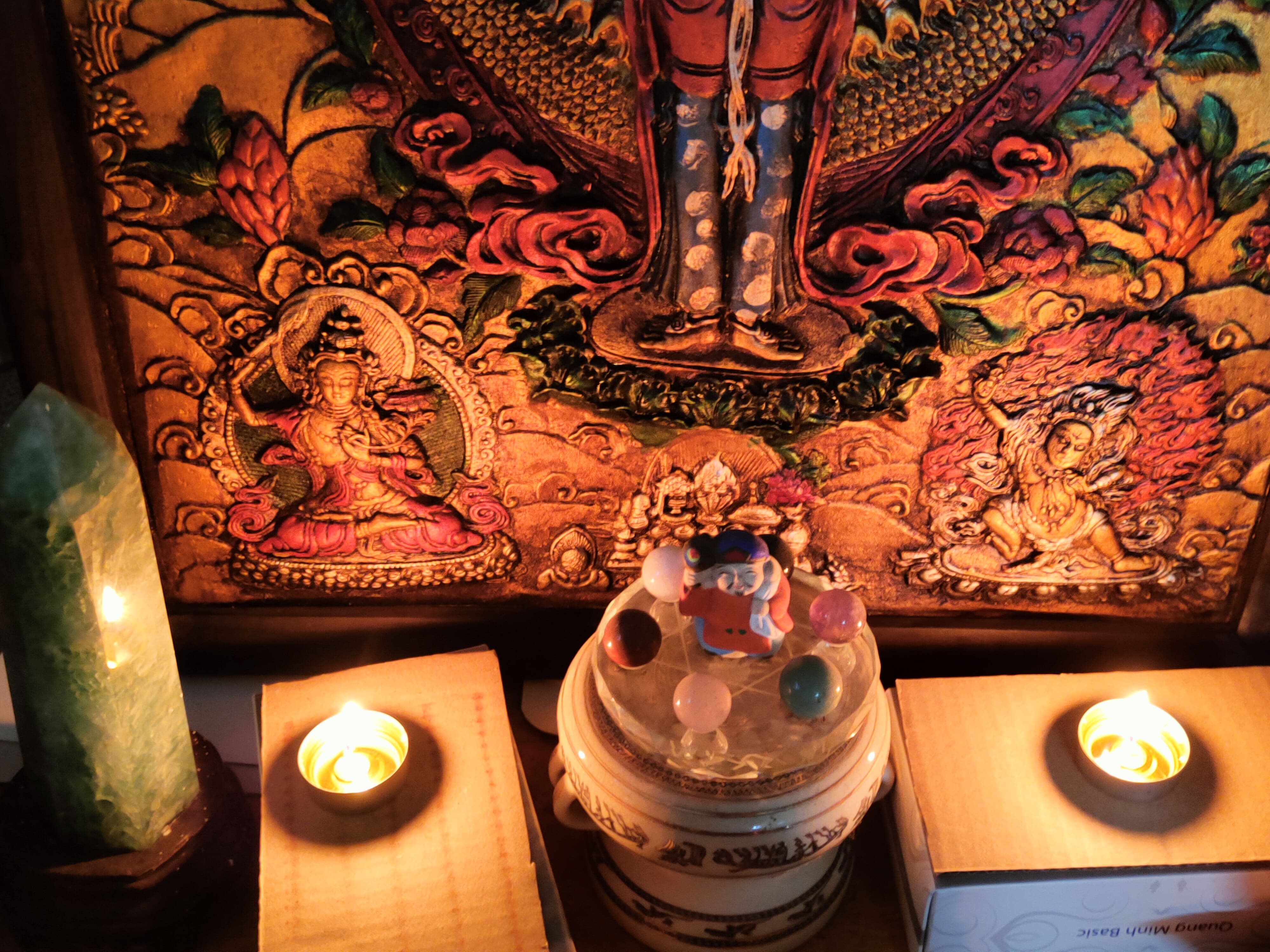 Thần tài Đại Hắc Thiên Mahakala theo phong cách Đông Mật Nhật Bản Thần tài Đại Hắc Thiên Mahakala theo phong cách Đông Mật Nhật Bản