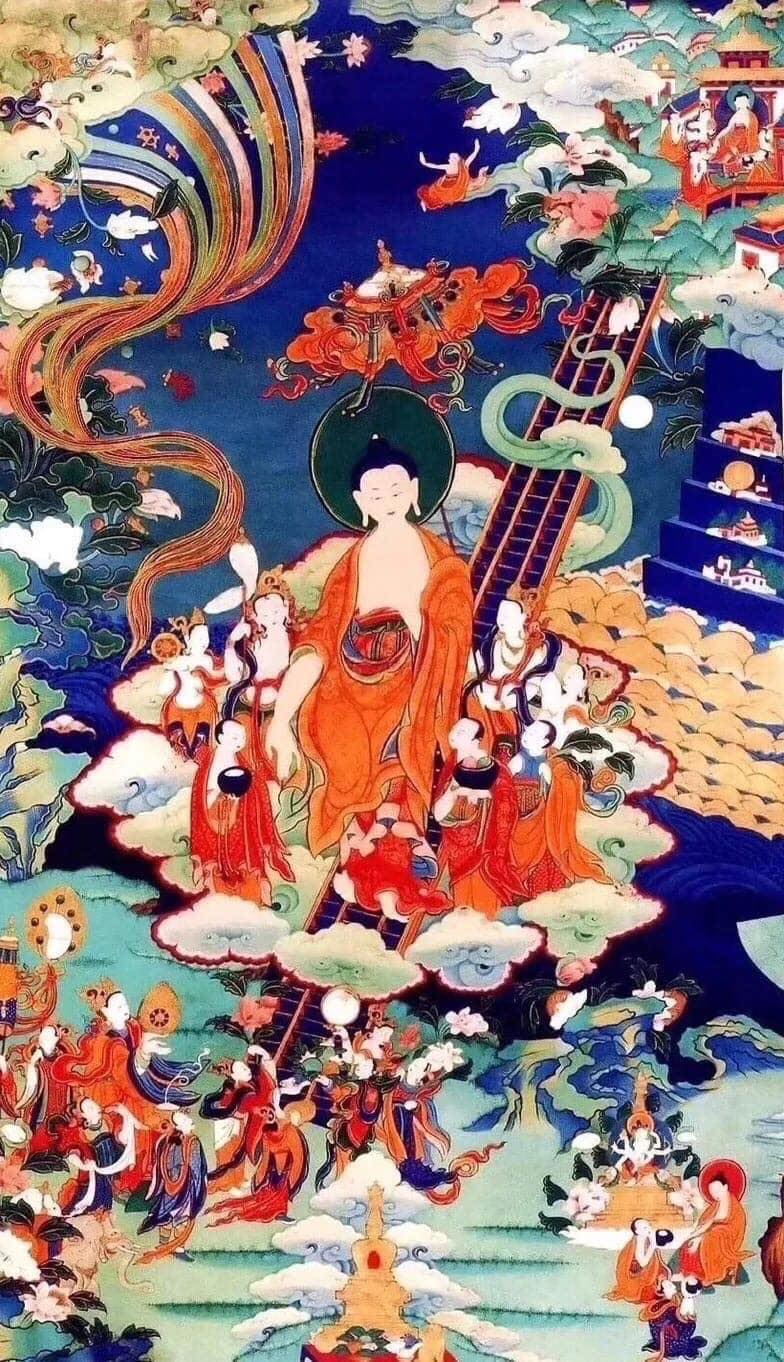 Đức Phật trở về từ cung trời Đao Lợi Đức Phật trở về từ cung trời Đao Lợi