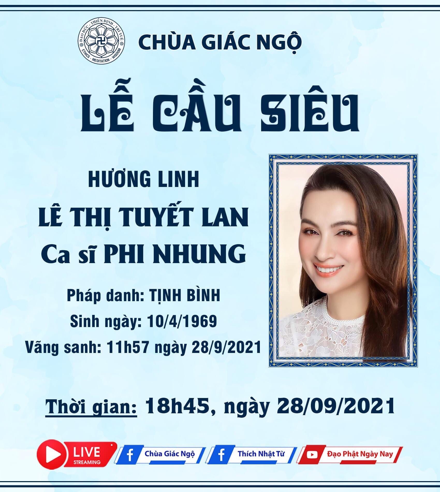 Lá số bát tự ca sĩ Phi Nhung Lá số bát tự ca sĩ Phi Nhung