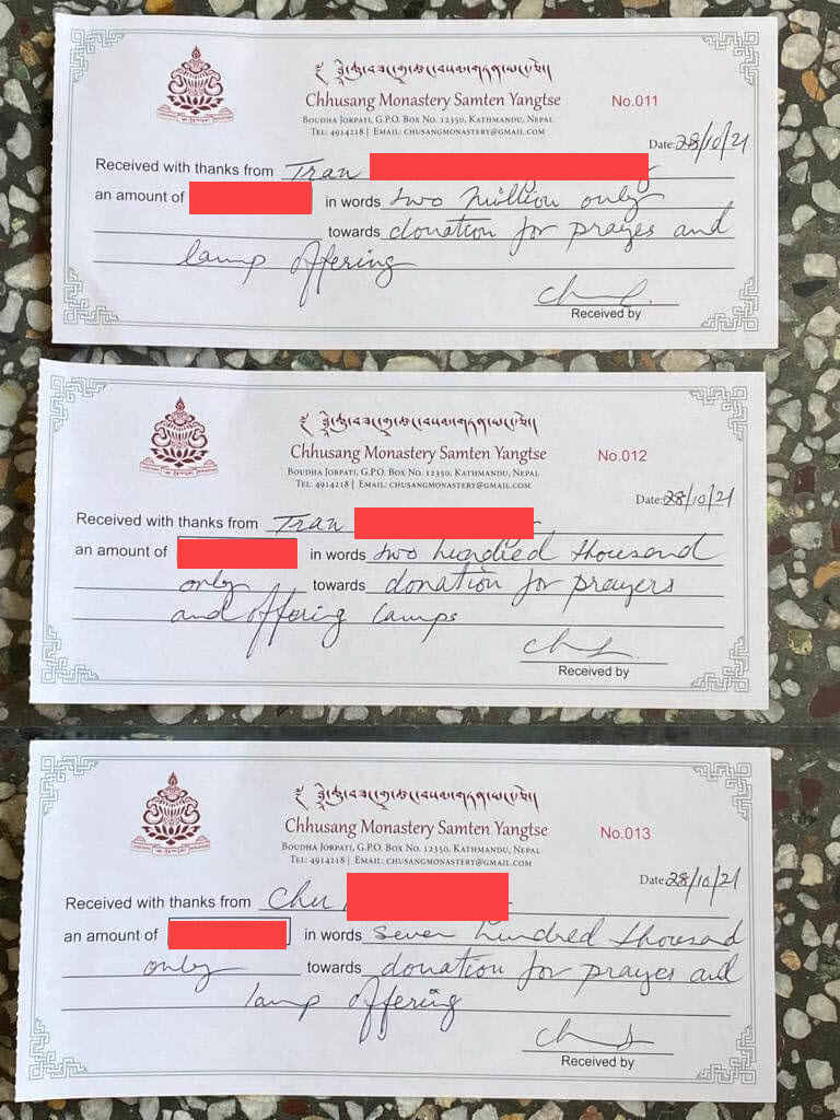 Khách đăng ký cúng lễ Yamantaka Khách đăng ký cúng lễ Yamantaka