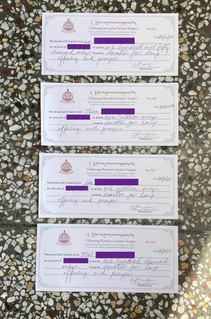 Khách đăng ký cúng lễ Lhabab Duchen Khách đăng ký cúng lễ Lhabab Duchen