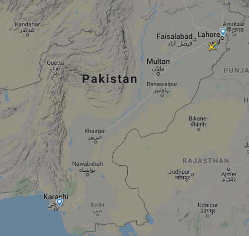 Tuyến đường máy bay rơi ở Pakistan Tuyến đường máy bay rơi ở Pakistan