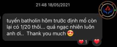 Nang tuyến Barthonline giảm còn 1/20 Nang tuyến Barthonline giảm còn 1/20