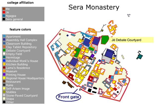Bản đồ sera monastery Bản đồ sera monastery