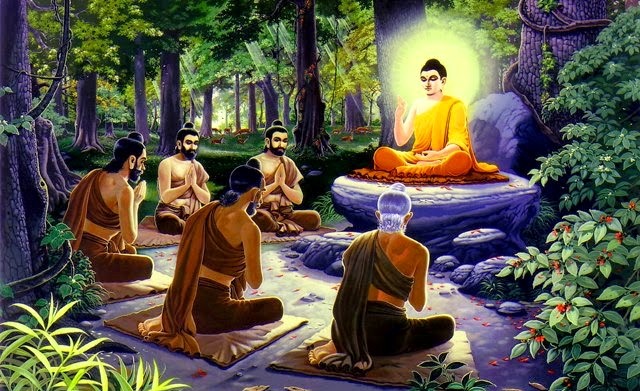 Kiều Trần Như dự buổi chuyển Pháp Luân đầu tiên của Đức Phật Thích Ca Kiều Trần Như dự buổi chuyển Pháp Luân đầu tiên của Đức Phật Thích Ca