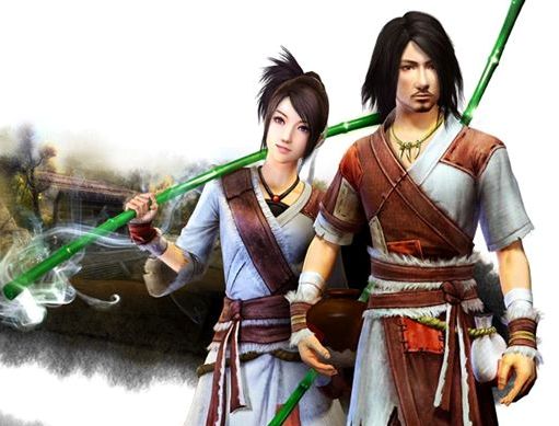 Vợ chồng Quách Tĩnh, Hoàng Dung với gậy trúc Đả Cẩu Bổng Vợ chồng Quách Tĩnh, Hoàng Dung với gậy trúc Đả Cẩu Bổng