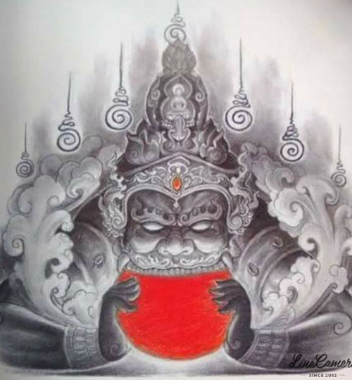 thần rahu nuốt mặt trời thần rahu nuốt mặt trời