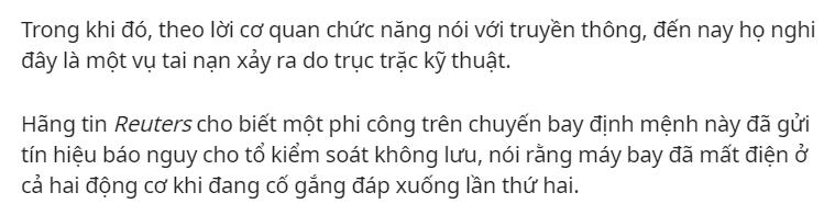 Tai nạn máy bay rơi vì hư động cơ ở Pakistan ngày 22/5/2020 Tai nạn máy bay rơi vì hư động cơ ở Pakistan ngày 22/5/2020