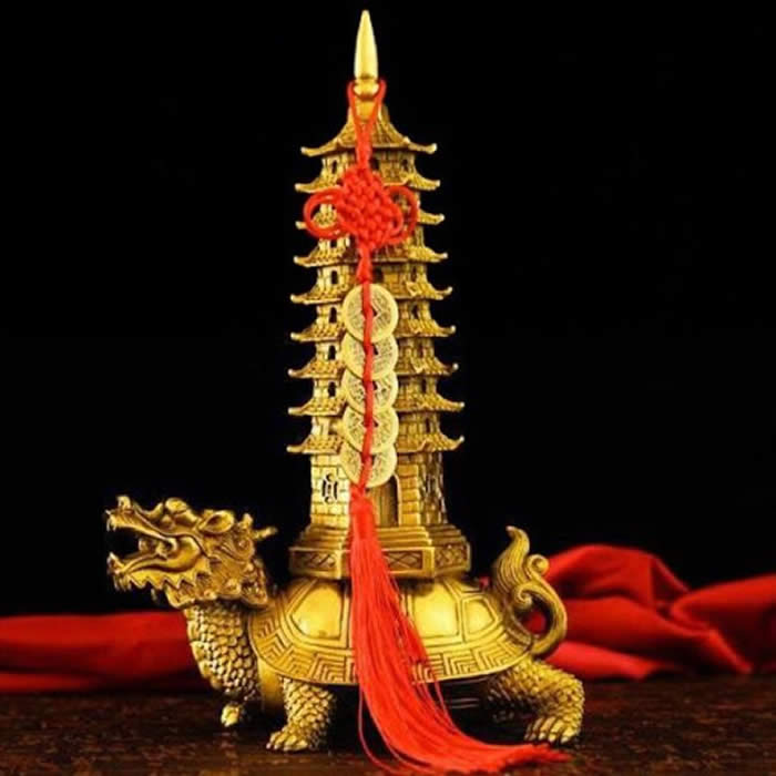 Tháp Văn Xương vàng Long Quy Tháp Văn Xương vàng Long Quy