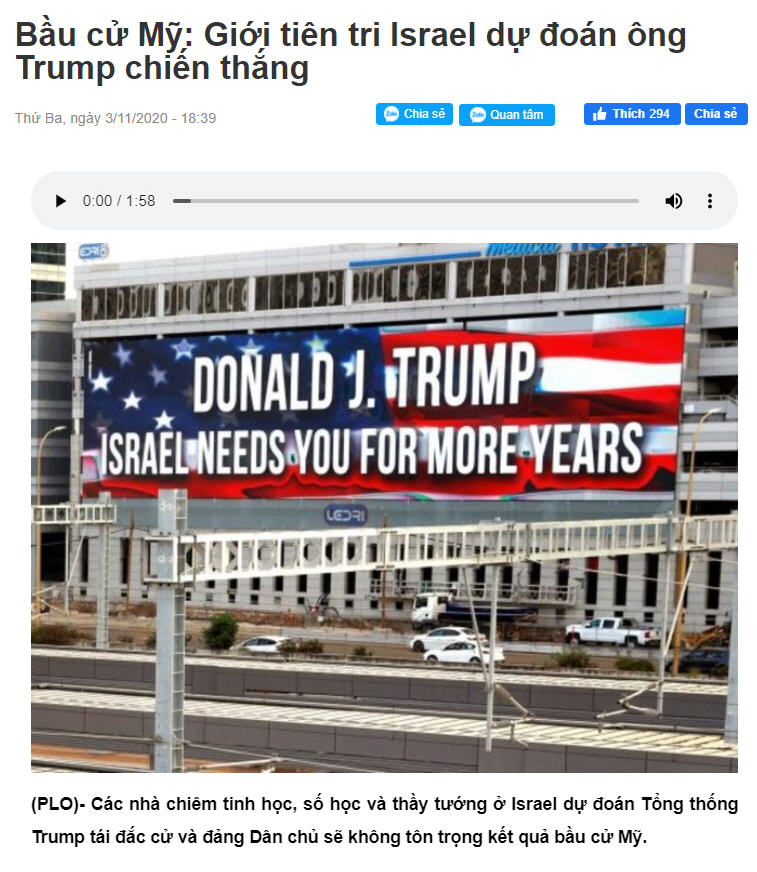 Tiên tri Israel tiết lộ thiên cơ - dự đoán Trump thắng Tiên tri Israel tiết lộ thiên cơ - dự đoán Trump thắng