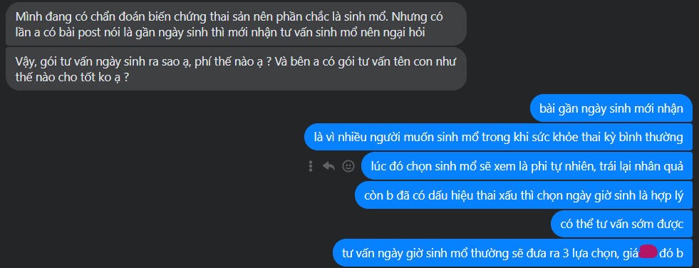 Tư vấn sinh mổ Tư vấn sinh mổ