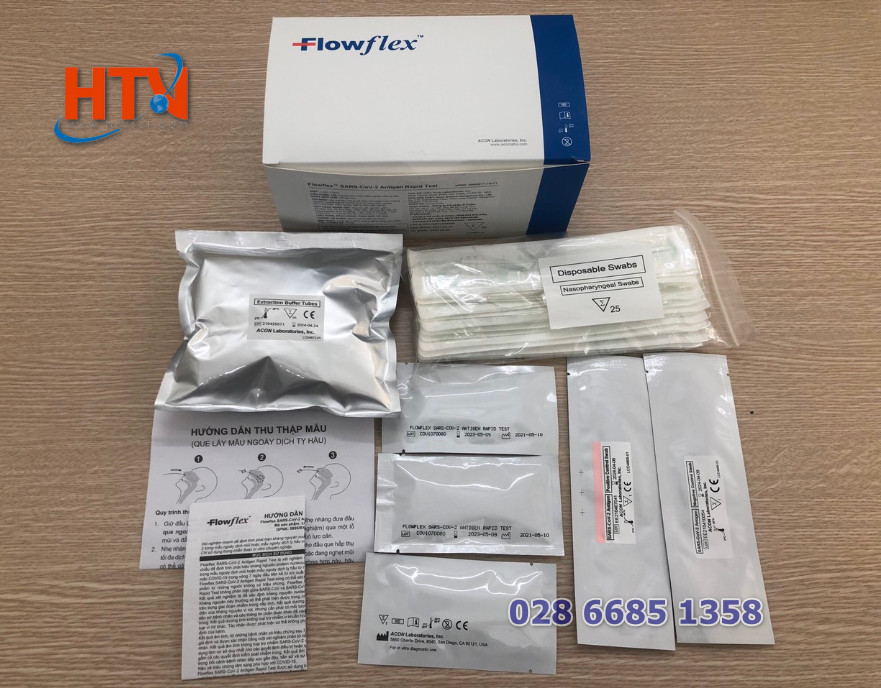 Flowflex SARS-CoV-2 Antigen Rapid Test - Khay thử xét nghiệm định tính kháng nguyên SARS-CoV-2
