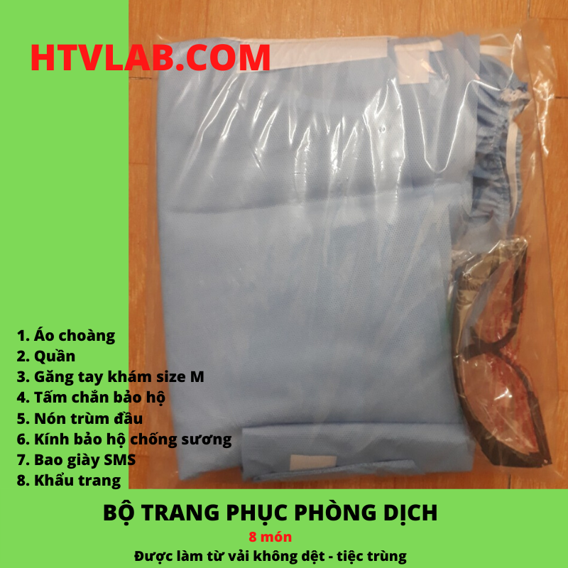 Bô quần áo phòng dịch cho nhân viên y tế