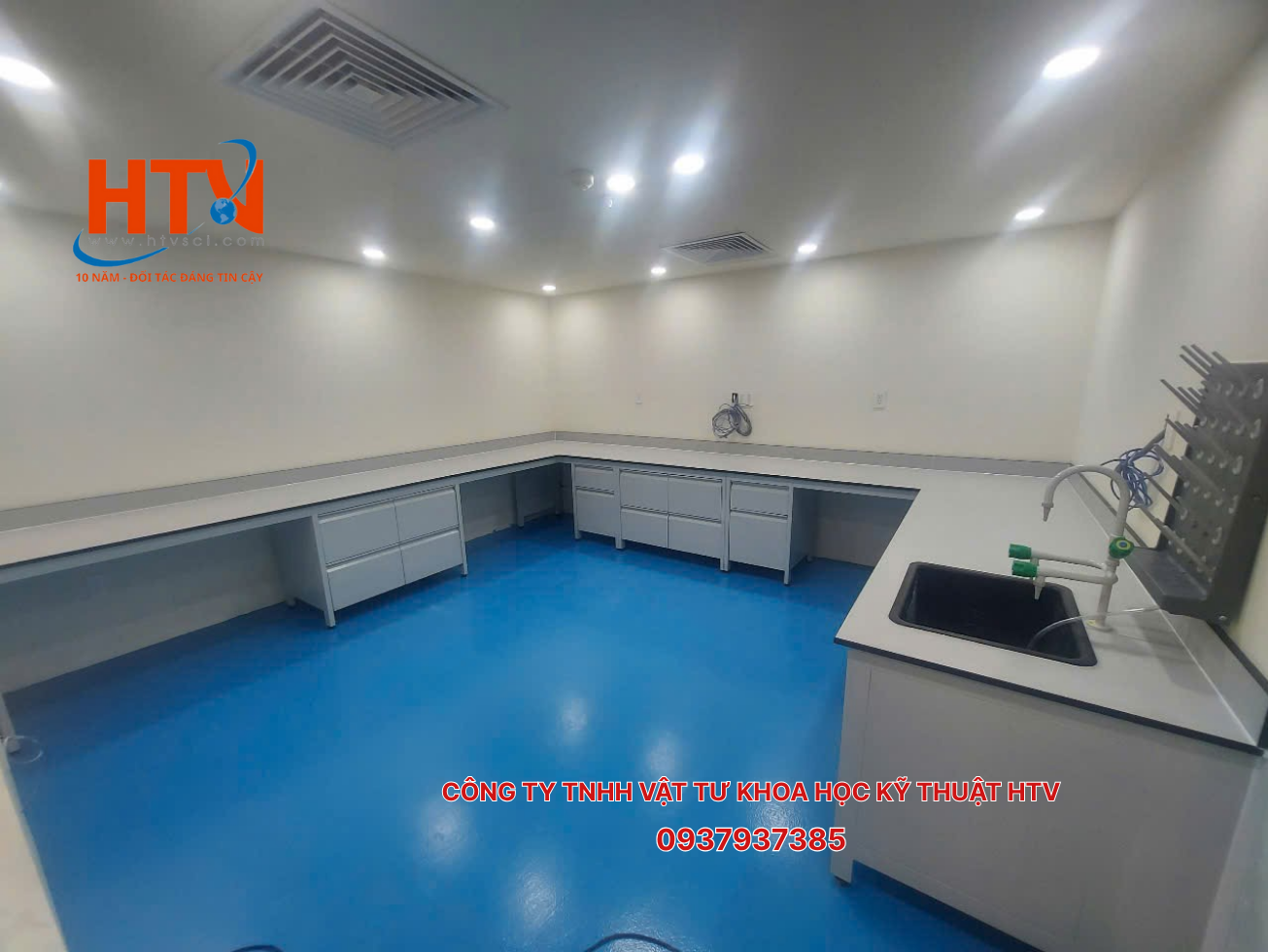 chọn Công ty TNHH Vật Tư Khoa Học Kỹ Thuật HTV thi công phòng thí nghiệm