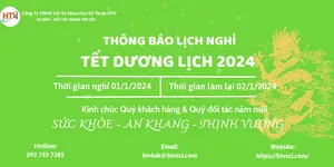 Thông báo lịch nghỉ tết dương lịch 2024