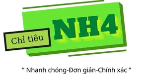 TEST NHANH AMONI CÓ NHỮNG LOẠI NÀO?