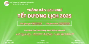 Thông báo lịch nghỉ Tết Dương lịch 2025