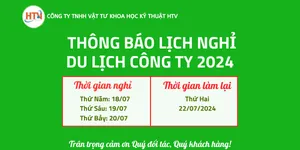 Thông Báo Lịch Nghỉ Du Lịch Công Ty 2024