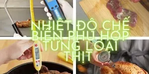 NHIỆT ĐỘ CHẾ BIẾ PHÙ HỢP TỪNG LOẠI THỊT LÀ BAO NHIÊU?