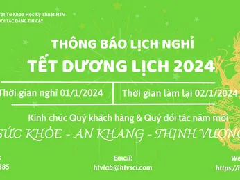 Thông báo lịch nghỉ tết dương lịch 2024